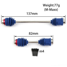 (Blue) For Traxxas 5151R Front & Rear Center Drive Shafts - 1/10 E-Maxx RC Upgrade Parts