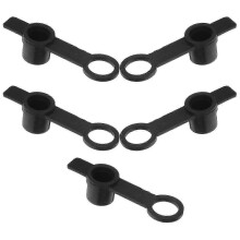 2026 Gas Tank Regulator Rubber Fill Cap for Seal 5Pcs Black Quick Disconnect Design