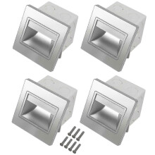 4pcs Stair Light Led 3w Led Recessed Wall Light Footlight Step Indoor Background Lighting Nightligh