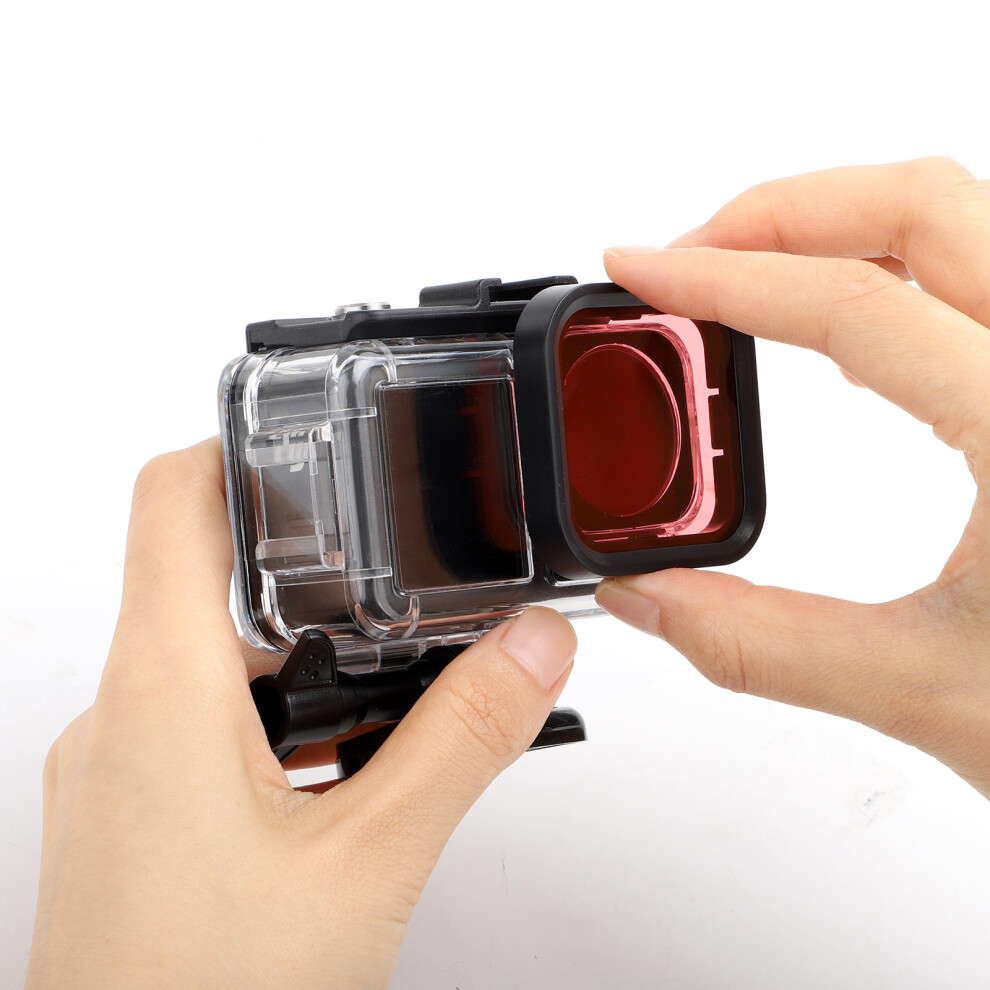 (Waterproof Case) 40M Waterproof Case Diving 3 Filters Protective Housing Shell For Osmo Action 3 123643838981