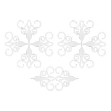 2026  Hollow Mirror Wall Art Acrylic Ceiling Adhesive Mirror Stickers 10Pcs Silver