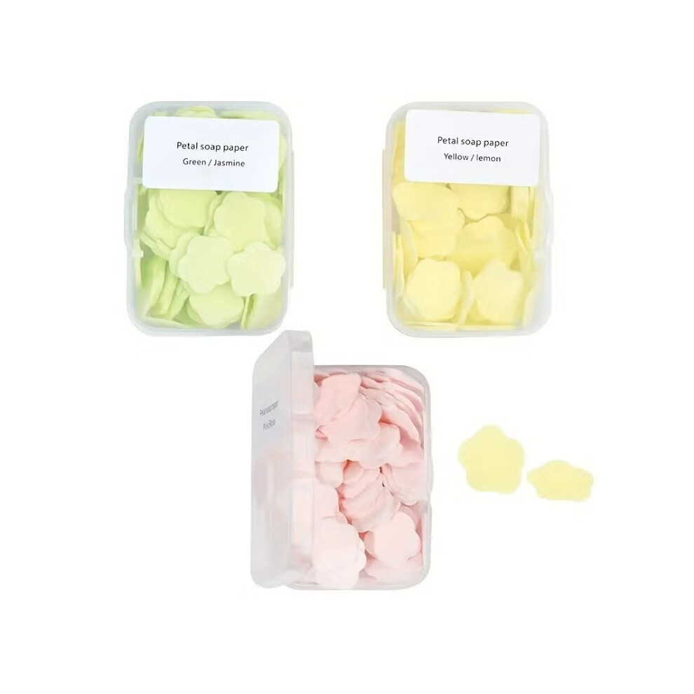 Natural Organic Paper Sheets Portable Soap Disposable Travel Scented Bath Slice Flake Foaming Paper Soap