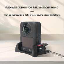 (Black) For DJI OSMO 360 Desktop Non-slip Fixed Base Panoramic Camera Support Base