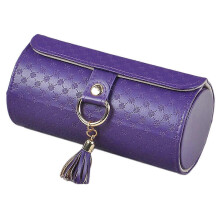 (Purple) 2026 Hot!! 3 tier round jewelry box for necklaces earrings Portable, protecting jewelry from Dust Dressing table decor
