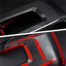 Car Rearview Mirror Cover Carbon Fiber Trim Sticker for F150 2021-2024 Door Mirror Cover