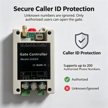 New G202 4G GSM Access Controller Free Call SMS Command Remote /Off for Door Gate Garages Warehouses Hotels