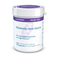 Melatonin mse matrix | Melatonin verzögerte Freisetzung Schlaf Jetlag | 120 Kapseln