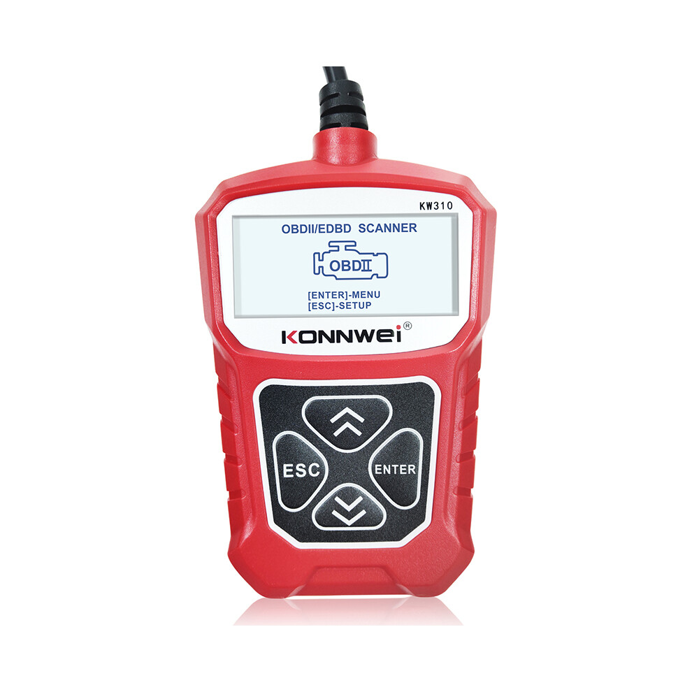 (Red) Konnwei Kw310 Obd2 Scanner For Auto Obd 2 Car Automotive Diagnostic Scan Tool Red 110691610287
