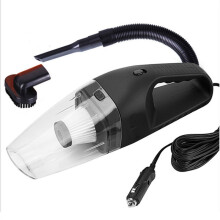 (Black) Mini 12V Handheld Auto Car Vacuum Cleaner Wet And Dry Dual Use Portable Dust Collector