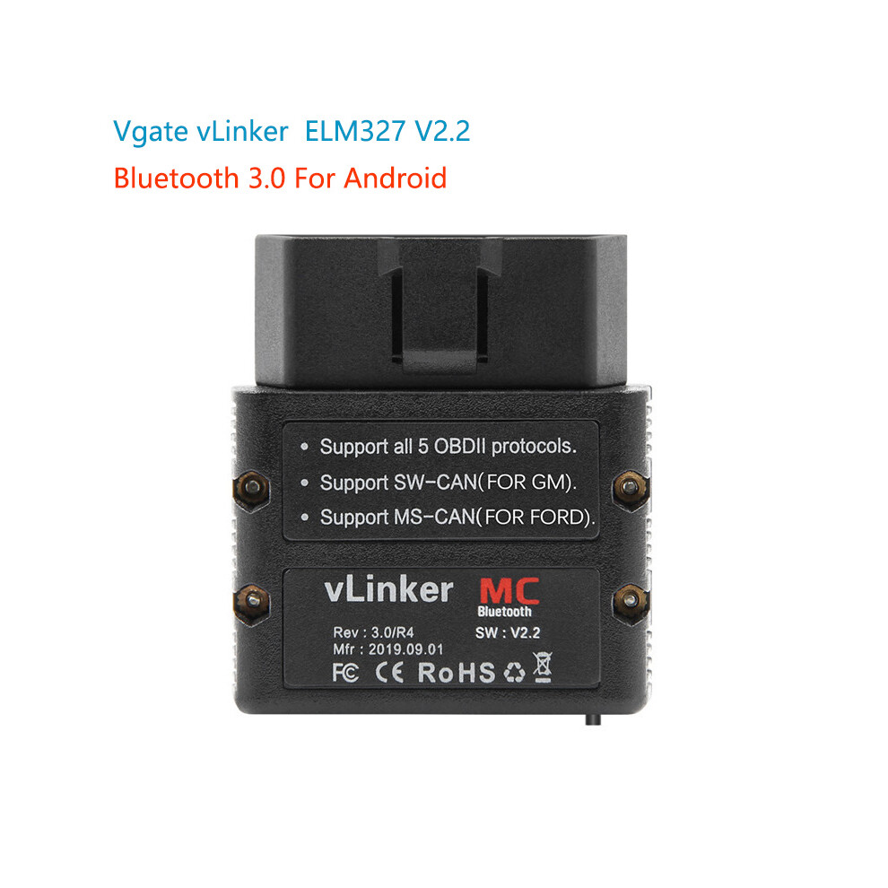 (Vlinker Bt 3.0) Vgate Vlinker Mc+ Elm327 V2.2 Bluetooth 4.0 Wifi Obd2 Fault Code Reader Obdii Scanner For Android/Ios 110691610379