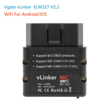 (Vlinker BT 4.0) Vgate vLinker MC+ ELM327 V2.2 Bluetooth 4.0 WIFI OBD2 Fault Code Reader OBDII Scanner For Android/IOS