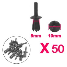 50PCS Universal Plastic Bumper Rivets Automotive Retainer Clips Fasteners Set For BMW Car