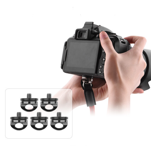 (5pcs) 2/5pcs 1/4" Screw Nuts for DSLR SLR Camera Strap Tripod Quick Release Plate Mount 1