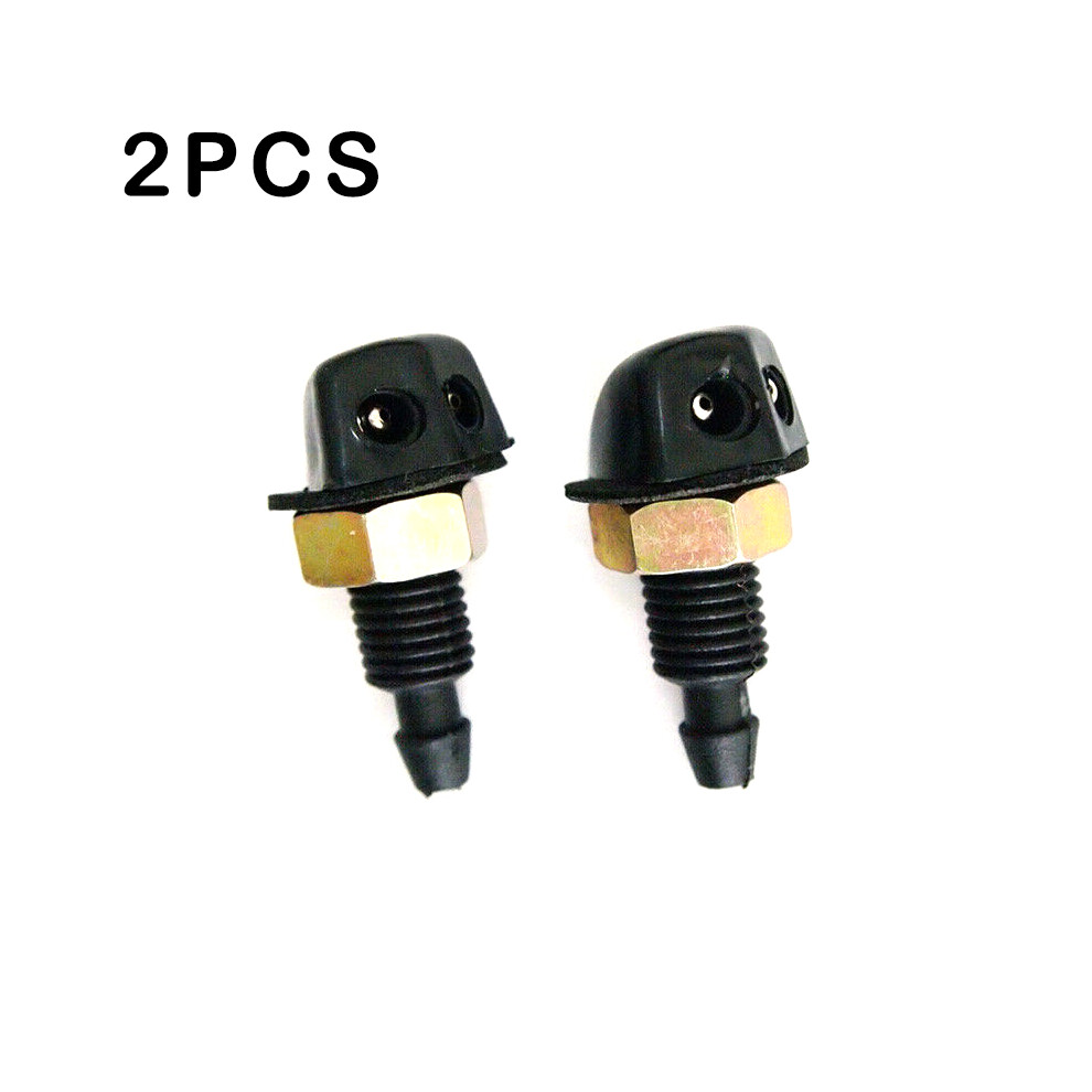 2Pcs Car Windscreen Front Window Washer Wiper Sprayer Nozzle Spray Jet Universal 110691611048