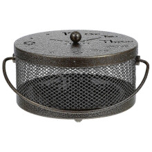 2026  Censer Burner Holder Classical Style Portable Indoor Outdoor Library Hotel 1Pcs Golden 17.50x15.00x8.00cm