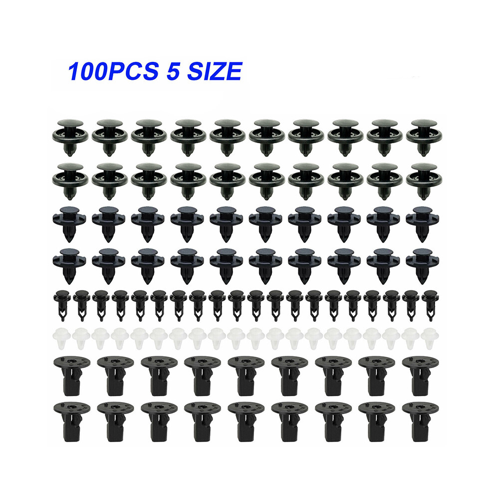 100Pcs Vehicle Body Retainer Clips Kit Push Type Fasteners For Toyota & Lexus 413590174998
