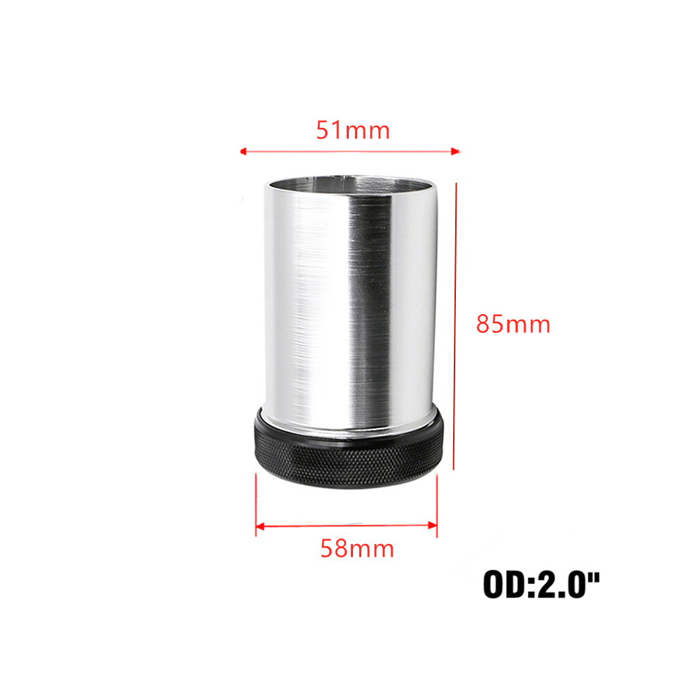 (Silver) Aluminium Alloy Weld On Filler Neck & Cap 2" Fuel Surge Tank Water Tank Silver 110691612823