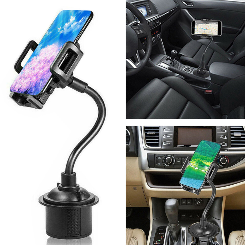 Universal Adjustable Car Mount Gooseneck Cup Holder Cradle For Cell Phone 110691613455