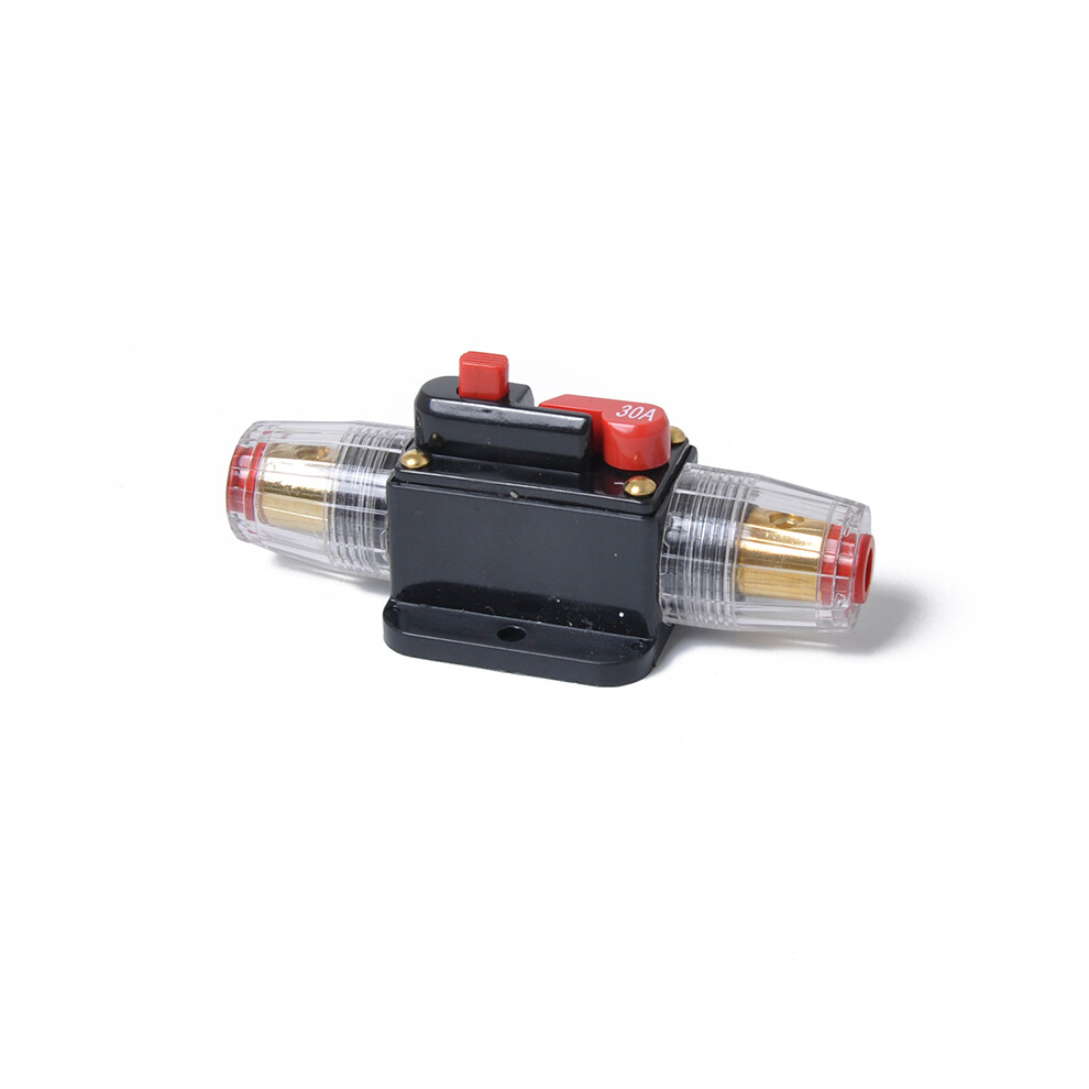 (30A) In-Line Dc Circuit Breaker Stereo/Audio/Car/Rv 30Amp/40Amp/60Amp Fuse 12V/24V 110691613929