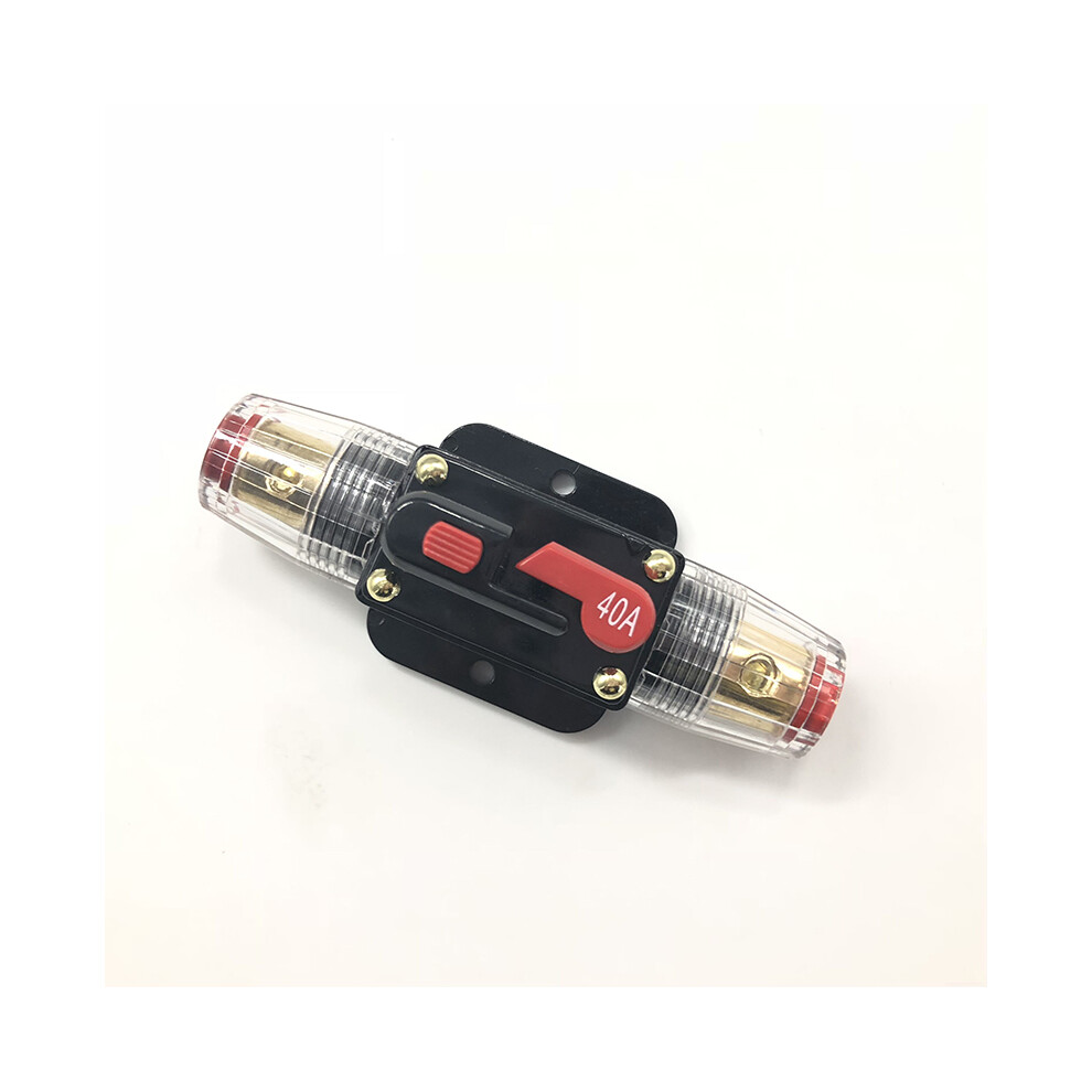 (40A) In-Line Dc Circuit Breaker Stereo/Audio/Car/Rv 30Amp/40Amp/60Amp Fuse 12V/24V 110691613905