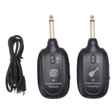 TråDlöSt Gitarrsystem 20Hz-20KHz Akustisk ÖVerföRing Uppladdningsbar SäNdarmottagare för Elgitarrbas