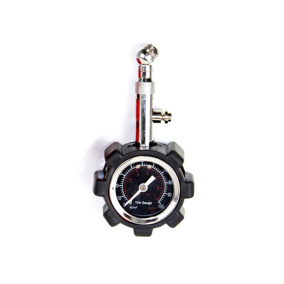 (Black) Portable Heavy-Duty Mechanical Tire Pressure Gauge For Cars, Trucks, And Suvs 113121650761