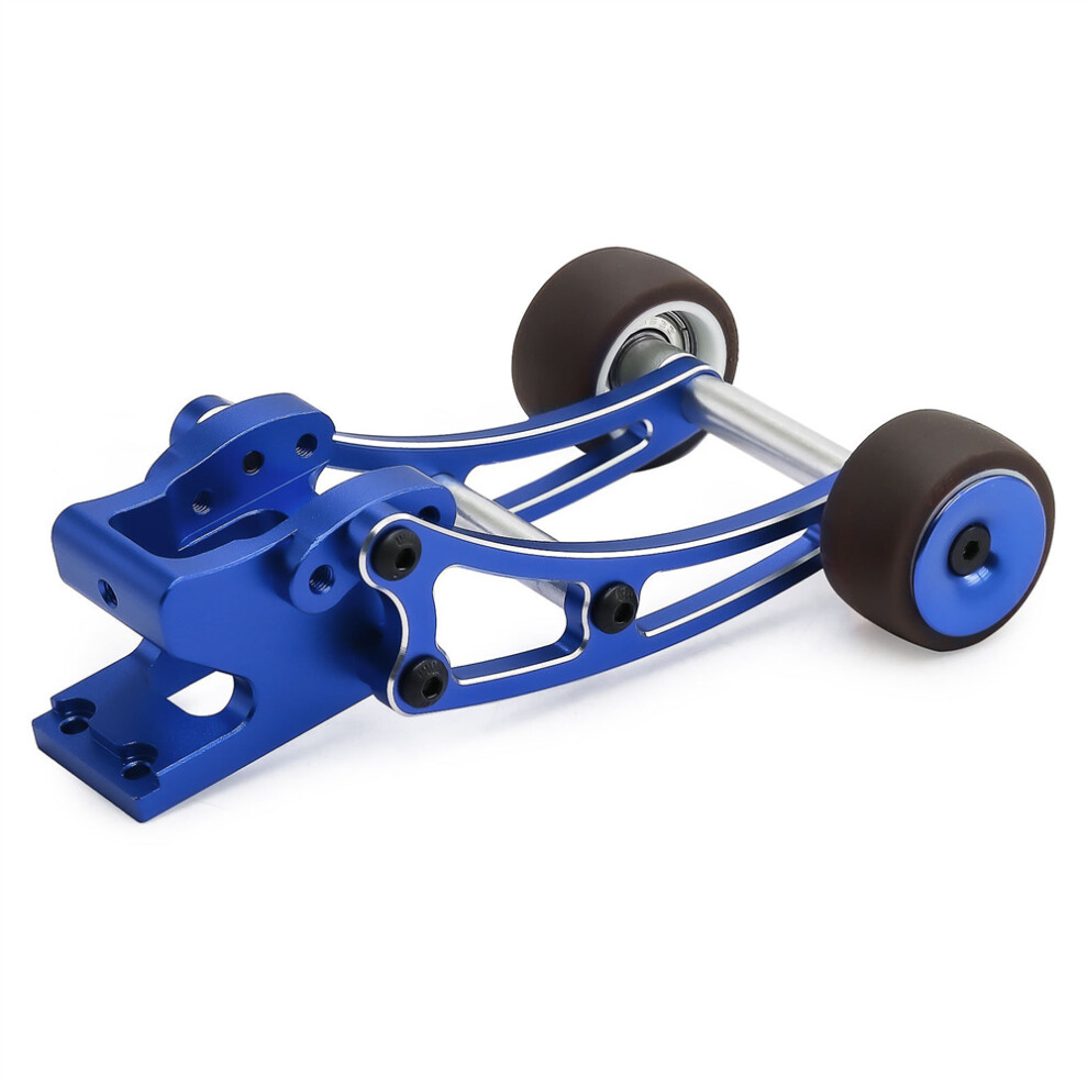 (Silver) 1/14 Rc Car Upgraded Parts Luminium Wheelie Bar Wheel For Mjx 14209 14210 Silver 123643867035