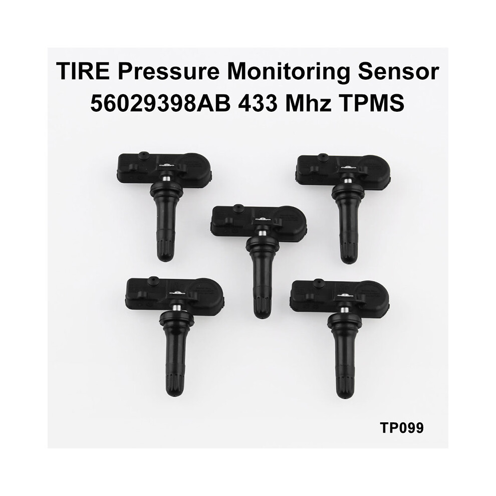 5PCS Tire Pressure Sensor TPMS Replacement for Jeep Chrysler Dodge 56029398AB