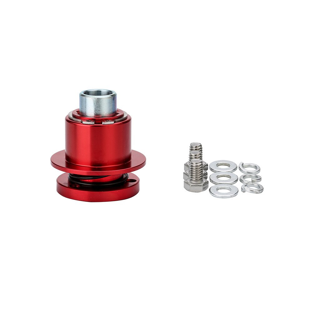 (Red) 360Â¡Ã£ Car Truck 3 Hole Steering Wheel Quick Release Disconnect Hub Adapter Red 110691616210