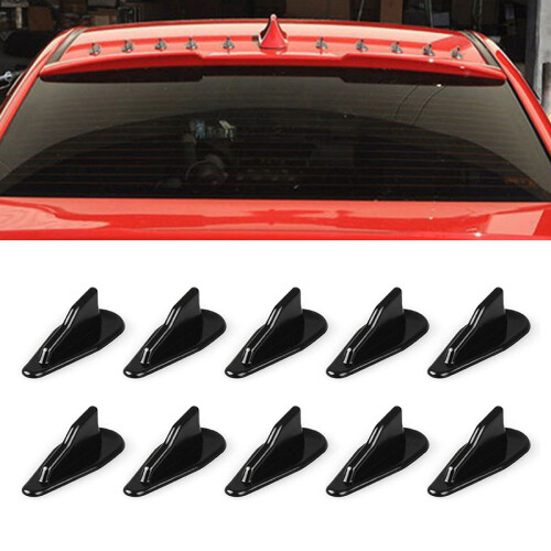 10PCS/Set Diffuser Shark Fin Kit for Spoiler Roof Wing Air Vortex Generator