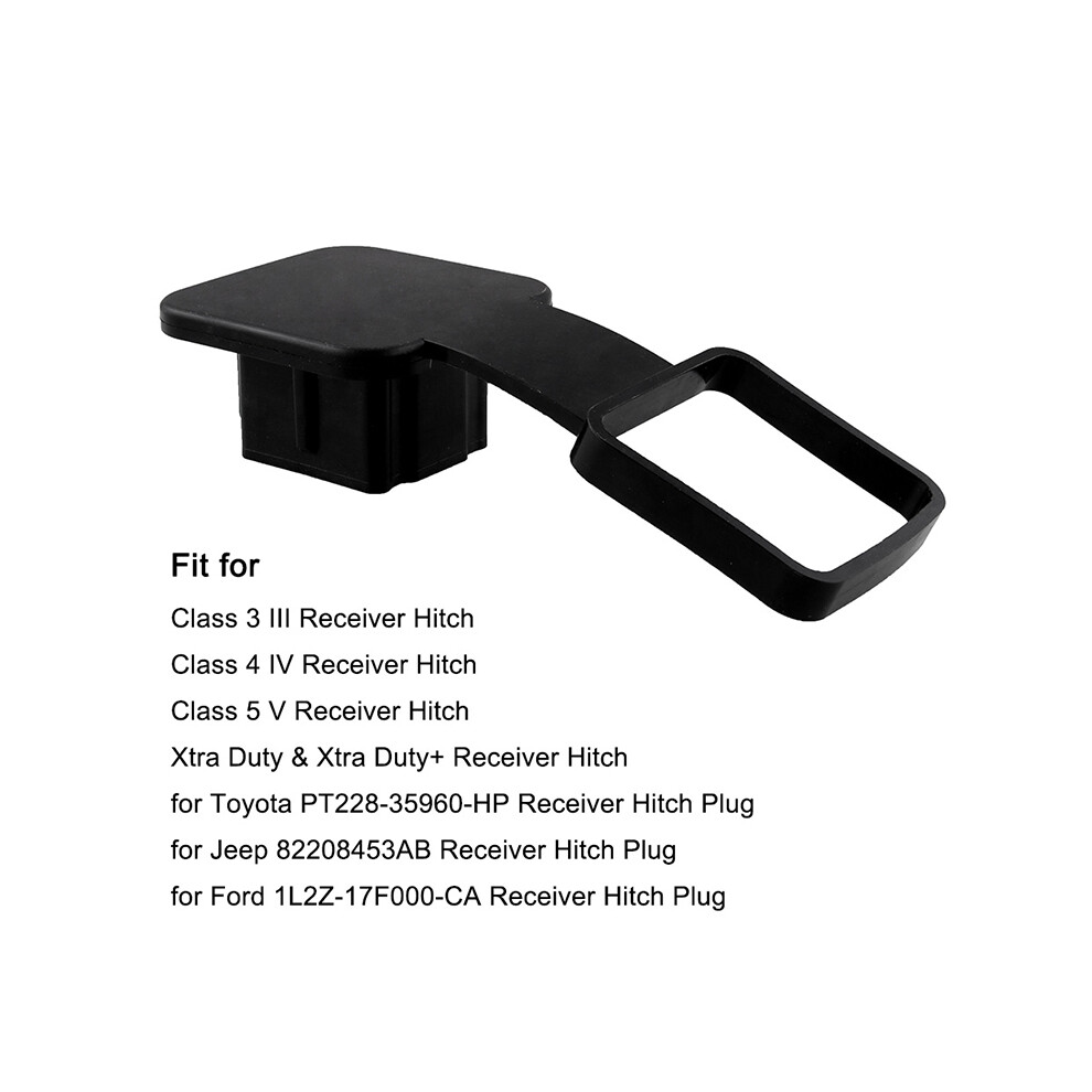 Universal Trailer Hitch Tube Cover Rubber For Toyota Ford Jeep Receiver Hitch 110691616173