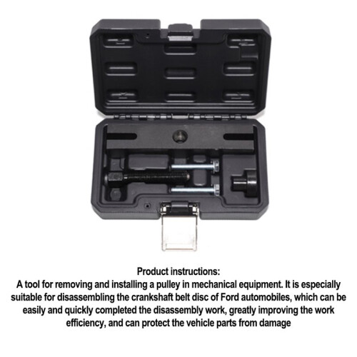 Puller Crankshaft Pulley Tool Carbon Steel Material Comprehensive Tool Kit Engine Code Support for  TDCi 2.0
