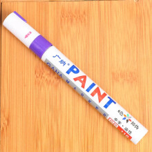 (Purple) Waterproof Metallic Paint Marker Pens For Car Tyre Tire Tread Rubber Metal