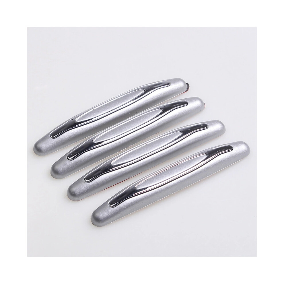 (Gray) 4Pcs Car Door Edge Guards Universal Auto Anti-Collision Anti-Rub Protection Strip Gray 110691614858