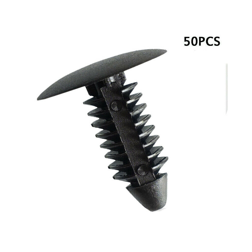 50Pcs Universal Plastic Rivet Fastener Clips 7.5Mm-6.0Mm Hole For Nissan Honda 110691618948