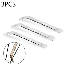 3Pcs Strong Qulity Chrome Plated Steel Tyre Levers 2 in 1 with 120mm Each