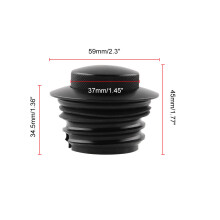(black) Motorcycle Flush Pop Up Gas Cap Anti-leakage Fuel Tank Cover for Harley