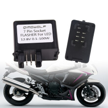 7 Pin LED Indicator Turn Signal Lamp Flasher Relay For Suzuki GSXR 650 750 1000 Bandit