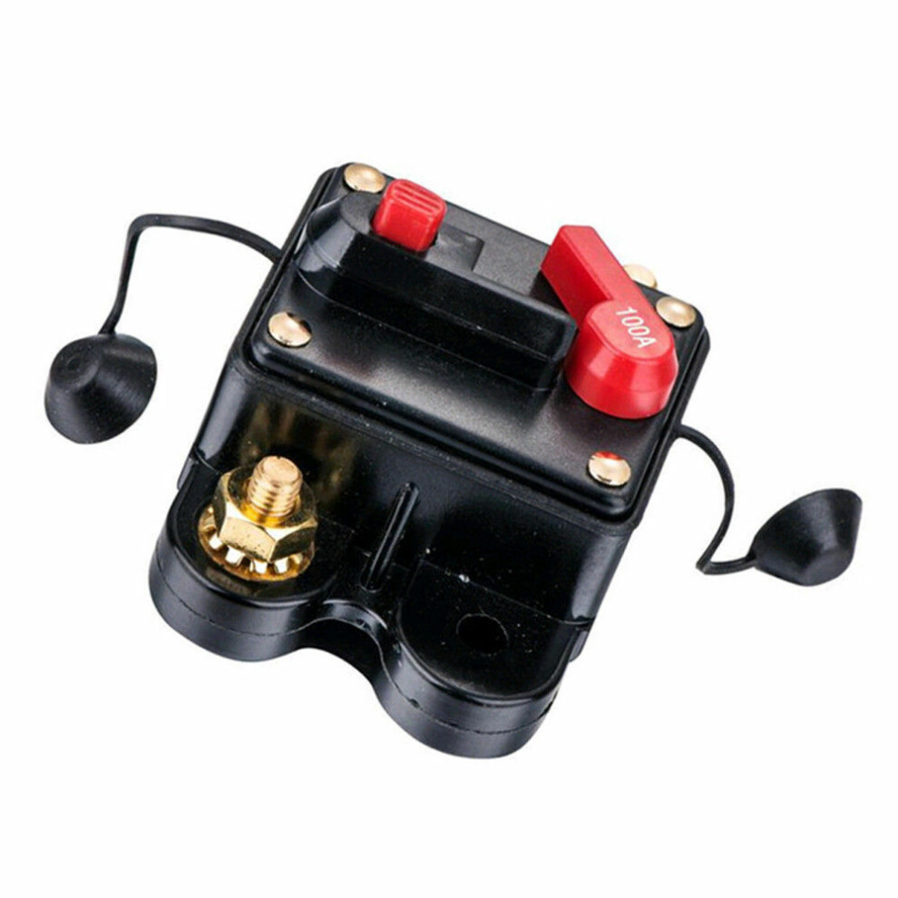 (100A) 12V 24V Dc Solar System Waterproof Circuit Breaker Reset Inline Fuse Inverter 110691621818