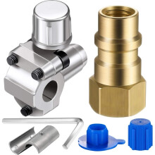 2PCS Adapter Retrofit Air Conditioning Conversion Fitting Kit Valve For R12 to R134A