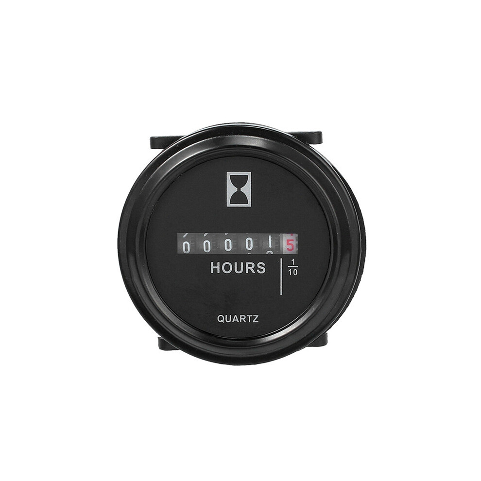Durable Waterproof Hour Meter For Marine Boat Engine 2" Round Gauge Truck Mechanical Timer 12V 24V 110691623263