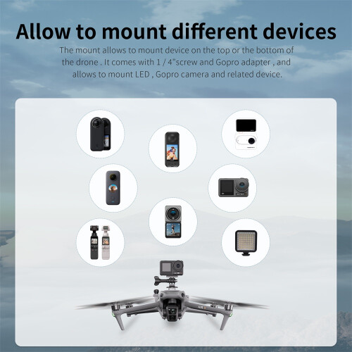 For DJI Air 3 Drone Mounting Adapter Fixed Mount Holder Camera Expansion Bracket 1