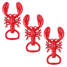 3Pièces Ouvre-Bouteille Zinc Rouge Écrevisse Facile