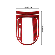 Carbon Fiber Center Console Gears Shift Frame Cover Trim Stickers for Ford Mustang 2015 2016 2017 2018 2019 Accessories