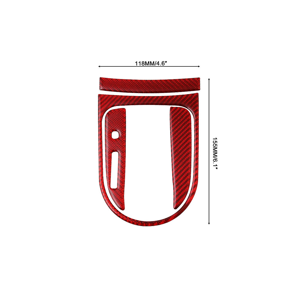 Car Center Console Gear Shift Frame Cover Decorative Stickers For Ford Mustang Red 413590181118