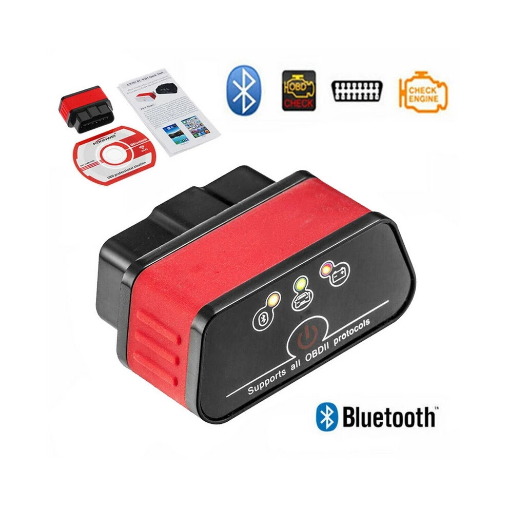 Bluetooth V3.0 Car Obd Ii Code Reader Auto Diagnostic Scanner For Android 110691624437