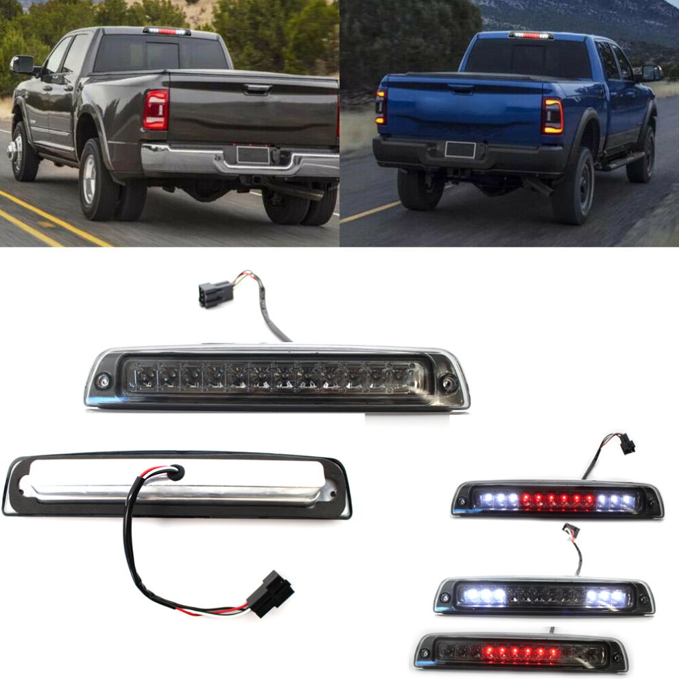 High Mount Led 3Rd Brake Lamp For 1994-2001 Dodge Ram 1500/2500/3500 Smoked Lens Light 110691624765