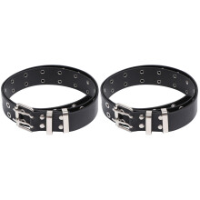 2Pièces Ceinture En PU Style Punk Détails Exquis