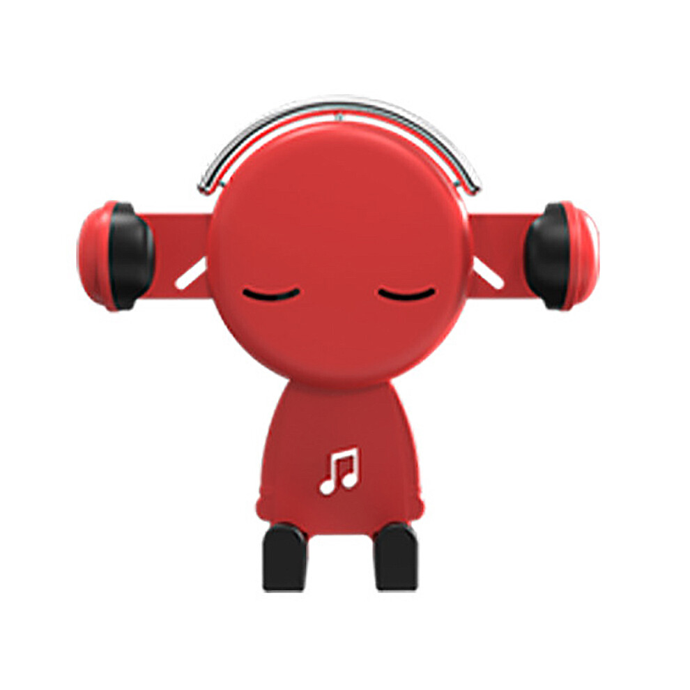 (Red) Car Navigation Mobile Phone Holder Gravity Mobile Phone Holder Universal Air Outlet Clip Holder Red 110691625762