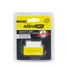 (yellow) Eco/Nitro OBD2 Fuel Saver Chip Tuning Box Plug & Drive For Benzine/Diesel Car